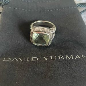 David Yurman Albion in sterling silver with diamonds size 7.5.